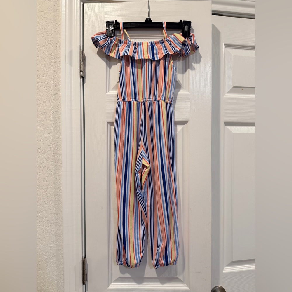 RMLA Striped Off-Shoulder Kids One Piece